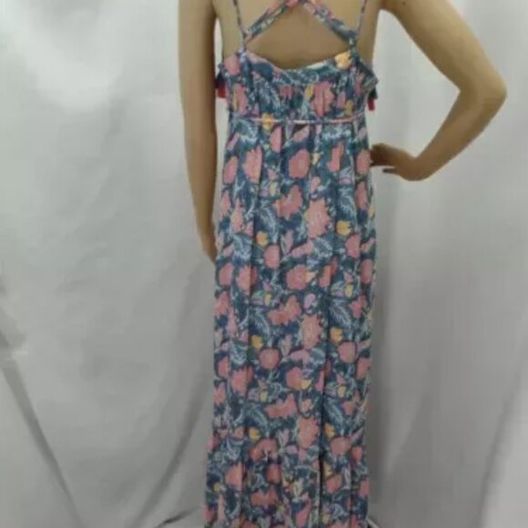 LOFT MATERNITY MULTICOLOR WILDFLOWER COLLAGECORE BEACHY DRESS SIZE: S NWT - Picture 8 of 8